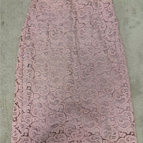 Zara Pink Lace Pencil Skirt - Picture 1 of 3